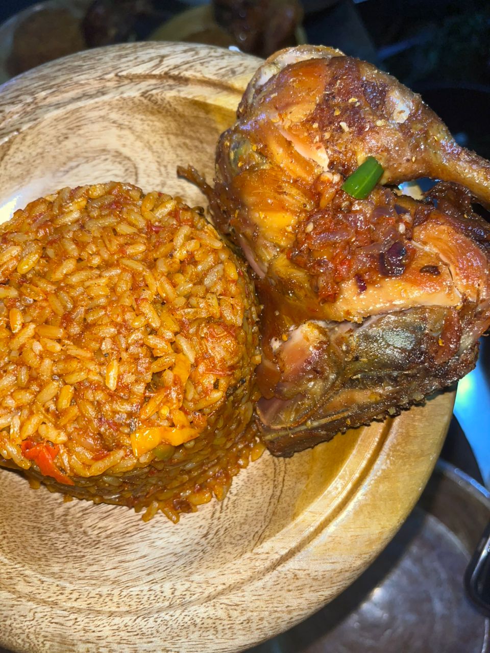 Jollof rice and Chicken
